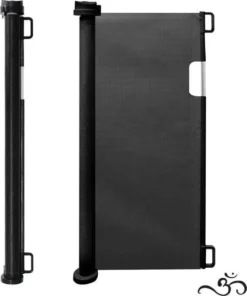 Caedentes - Hondenhek – Inrolbaar – Dierenhek -tot 150cm Uitrolbaar – Zwart