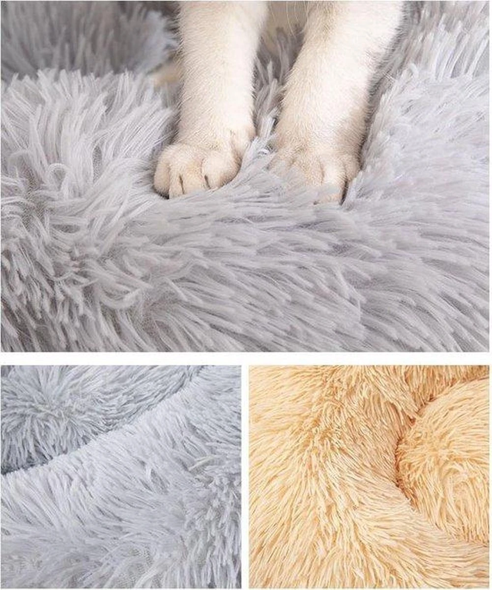 BEESSIES® Donut Hondenmand/hondenkussen 120 Cm - Wasbare Hoes - Taupe - Hond Kussen Mand 2 BEESSIES® Donut Hondenmand/hondenkussen 120 Cm - Wasbare Hoes - Taupe - Hond Kussen Mand - Afbeelding 2