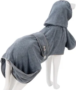 Super Absorberende Honden Badjas Grijs Maat L 14 Super Absorberende Honden Badjas Grijs Maat L -Dog Supplies 1012x1200