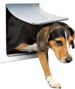 Trixie 2-Weg Hondenluik Wit - S-M 30 X 36 CM -Dog Supplies 1014x1200 2