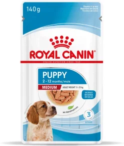 Royal Canin Shn Medium Puppy Pouch - Hondenvoer - 10 X 140 G -Dog Supplies 1018x1200