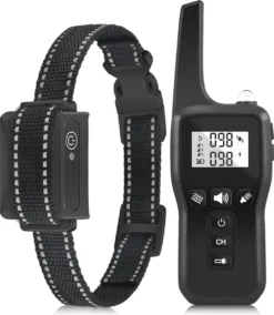 Anti Blafband EN Trainingshalsband In 1 - UNIEK SYSTEEM - 1000m Bereik - 100 Levels - Trainingsband - Antiblafband - Geluid En Vibratie/trilling - Grote En Kleine Honden - Waterdicht - Incl. E-book