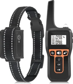 Anti Blafband EN Trainingshalsband In 1 - UNIEK SYSTEEM - 1000m Bereik - 100 Levels - Trainingsband - Antiblafband - Teletac - Geluid En Vibratie/trilling - Grote En Kleine Honden - Volledig Waterdicht - Anti Blafband -Dog Supplies 1049x1200