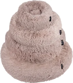 District 70 FUZZ - Hondenmand Comfortabel En Zacht Pluche - Zand, Oudroze, Donkergrijs En Lichtgrijs In S/M/L/XL - Maat: Medium, Kleur: Zand -Dog Supplies 1053x1200 2