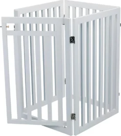 Trixie Hondenhek Met Deur Wit - 60-160 X 81 CM