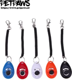 Merkloos PetPaws - Training Clicker Voor De Hond - Wit