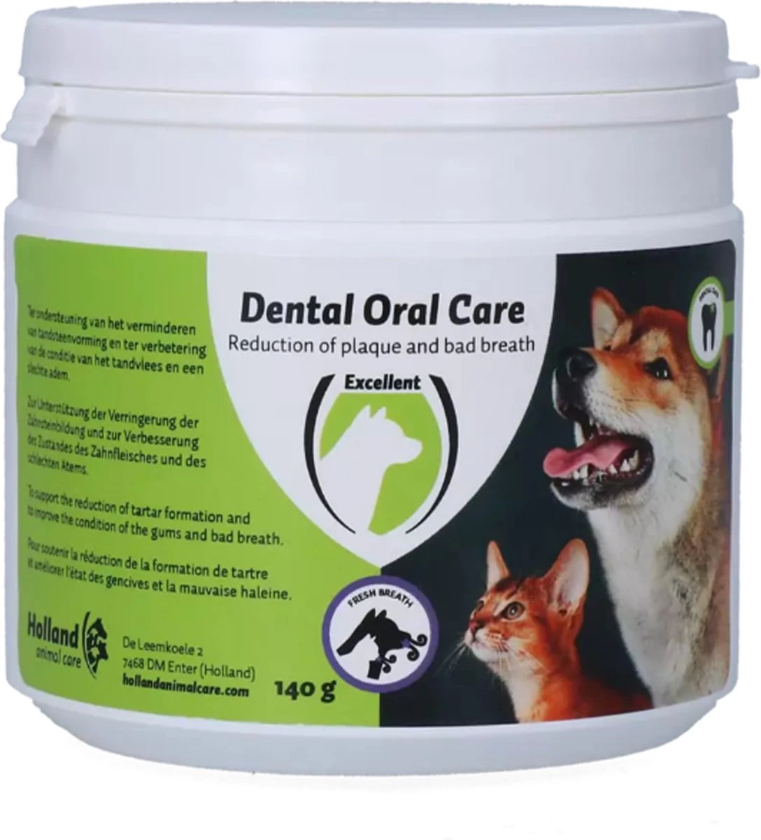 Excellent Dental Oral Care - Geschikt Voor Hond En Kat - Poeder - Gebitsverzorging Voor Dieren - Mondconditie - 140 Gram 1 Excellent Dental Oral Care - Geschikt Voor Hond En Kat - Poeder - Gebitsverzorging Voor Dieren - Mondconditie - 140 Gram