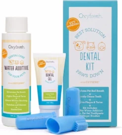 OxyFresh Pet Dental Kit - Tegen Slechte Adem En Tandsteen Bij Honden En Katten