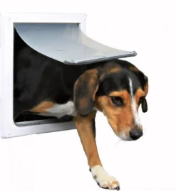 Trixie 2-Weg Hondenluik Wit - S-M 30 X 36 CM -Dog Supplies 1103x1200 1