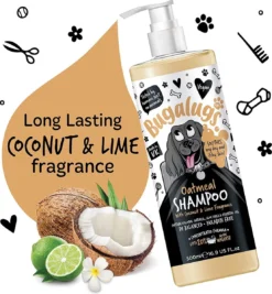 Bugalugs - Hondenshampoo Oatmeal - Met Kokos En Limoen Geur - Alle Vachttypes - Fles Met Pompje - Vegan - 500 Ml -Dog Supplies 1109x1200 1