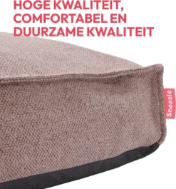 Snoozle Orthopedische Hondenmand - Zacht En Luxe Hondenkussen - Hondenbed - Wasbaar - Hondenmanden - 80 X 55 Cm - Desert Pink -Dog Supplies 1117x1200 3