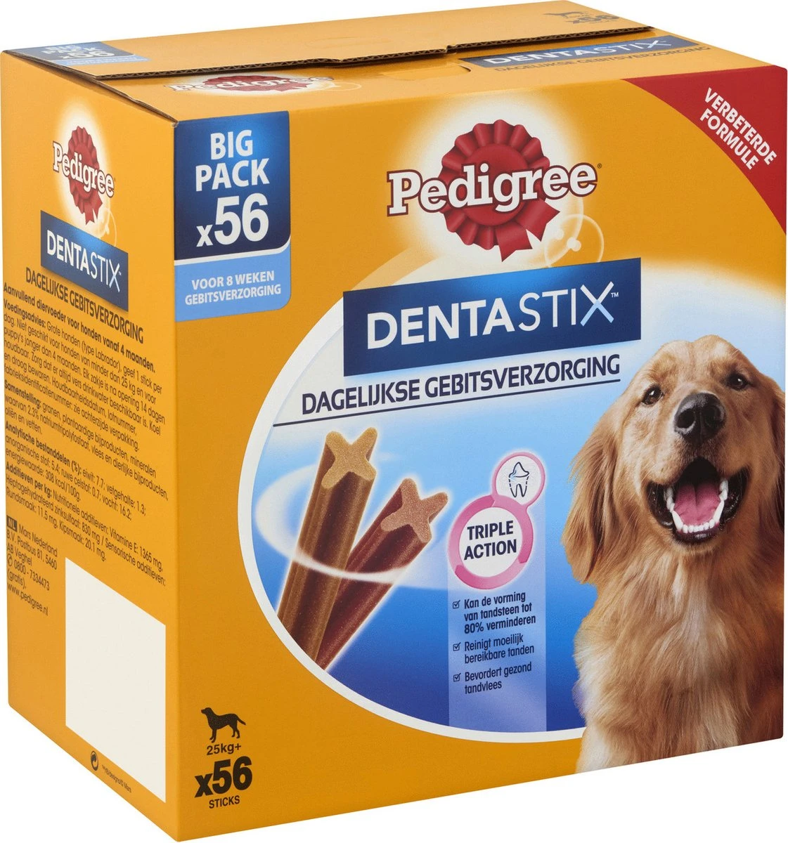 Pedigree Dentastix Kauwstaven - Gebitsverzorgende Hondensnacks - Maxi - 56 Stuks 2 Pedigree Dentastix Kauwstaven - Gebitsverzorgende Hondensnacks - Maxi - 56 Stuks - Afbeelding 2