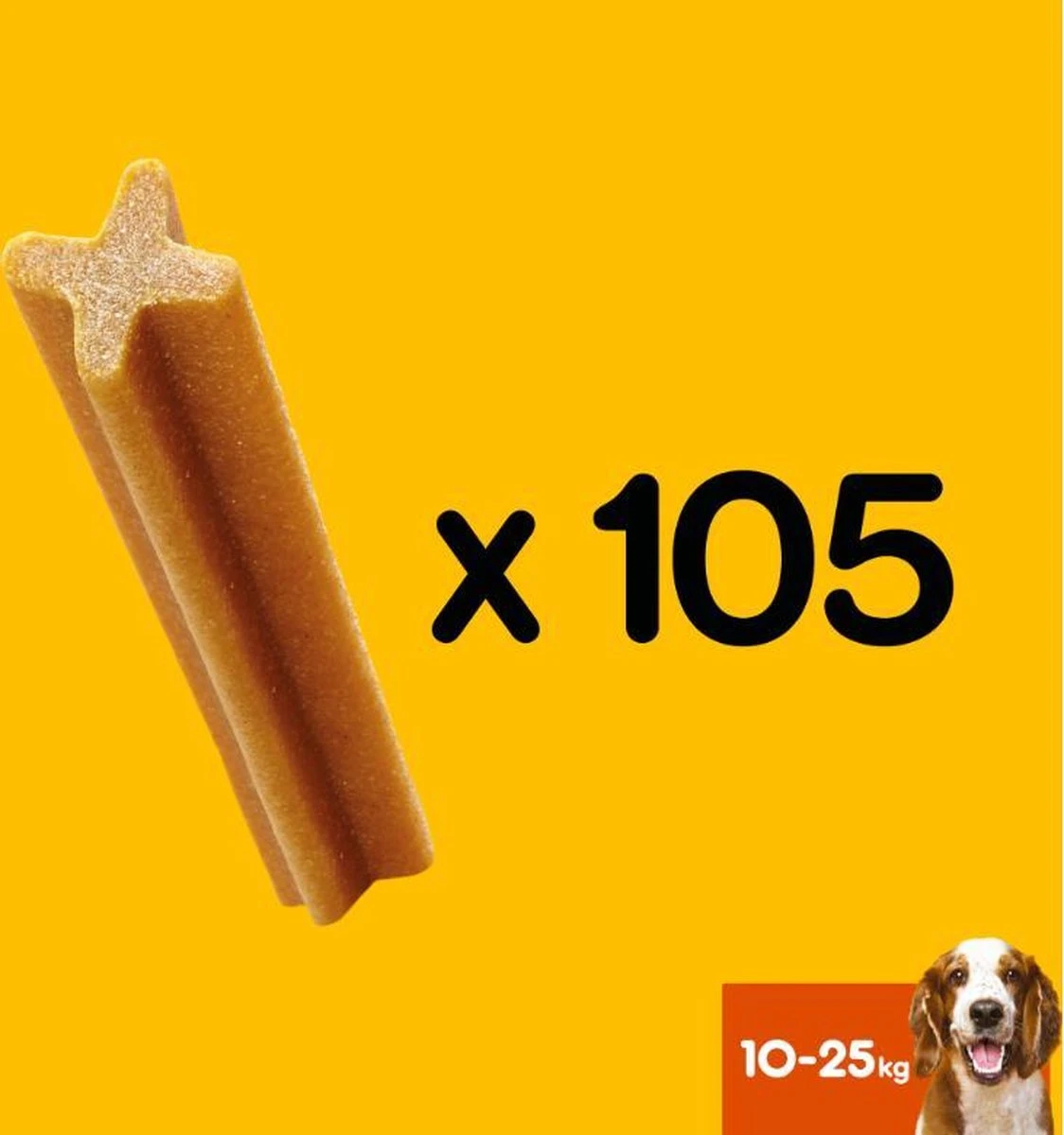 Pedigree Dentastix Kauwstaven - Gebitsverzorgende Hondensnacks - Medium - 105 Stuks 5 Pedigree Dentastix Kauwstaven - Gebitsverzorgende Hondensnacks - Medium - 105 Stuks - Afbeelding 5