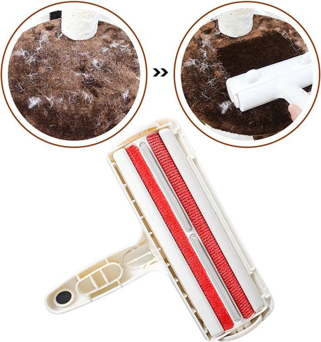 Merkloos Hoogwaardige Huisdierhaar Verwijderaar - Beste Oplossing Tegen Huisdierharen - Hondenhaar Verwijderaar - Kattenhaar Verwijderaar - Pluizenborstel - Haren Verwijderen - Ontharingsborstel - Haarvanger - Wit 6 Merkloos Hoogwaardige Huisdierhaar Verwijderaar - Beste Oplossing Tegen Huisdierharen - Hondenhaar Verwijderaar - Kattenhaar Verwijderaar - Pluizenborstel - Haren Verwijderen - Ontharingsborstel - Haarvanger - Wit - Afbeelding 6