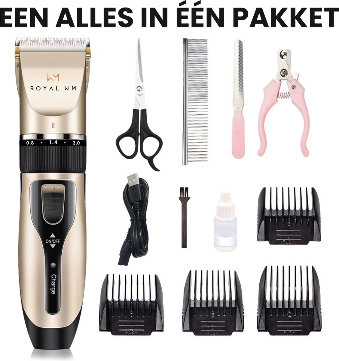 Hondentondeuse - Honden & Katten - Trimmer - Geluidsloos 1 Hondentondeuse - Honden & Katten - Trimmer - Geluidsloos