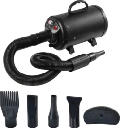 Merkloos Edward&DeVries Professionele Hondenföhn Met 4 Opzetstukken – Waterblazer Voor Honden – Stil Design – Krachtig + Extra Filter - Zwart -Dog Supplies 1128x1200