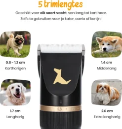 Loyalpetclub® Professionele 2-in-1 Hondentondeuse Voor Dikke Vacht – Draadloze Honden Tondeuse & Hondentrimmer – Stille Tondeuse Katten & Honden Trimset - Inclusief Opbergtasje -Dog Supplies 1131x1200 1