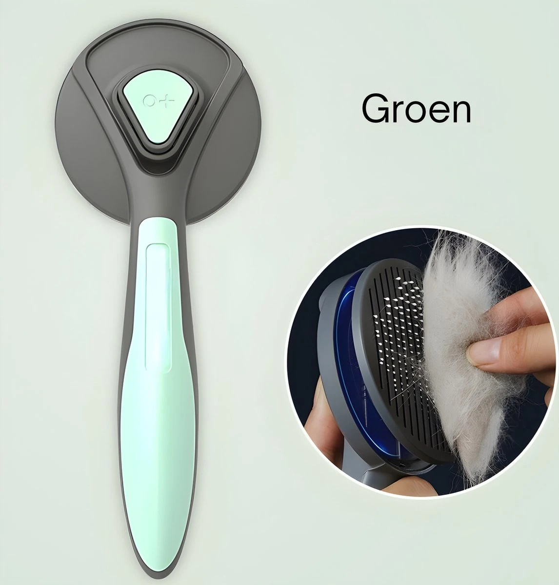 Pakeway T9 - Kattenborstel - Zelfreinigende Kattenkam - Groen - Massageborstel - 19,3 Cm 1 Pakeway T9 - Kattenborstel - Zelfreinigende Kattenkam - Groen - Massageborstel - 19,3 Cm