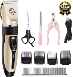 Complete Hondentondeuse Set - Draadloos Tondeuse - Scheerapparaat Voor Je Hond Of Kat - Huisdier Trimmer - Professionele Dierentondeuse - Dieren Verzorging -