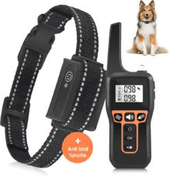 Anti Blafband EN Trainingshalsband In 1 - UNIEK SYSTEEM - 1000m Bereik - 100 Levels - Trainingsband - Antiblafband - Teletac - Geluid En Vibratie/trilling - Grote En Kleine Honden - Volledig Waterdicht - Anti Blafband -Dog Supplies 1153x1200 2