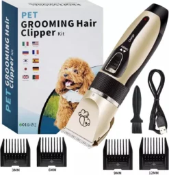 Merkloos Professionele Dierentondeuse - Scheerapparaat Voor Honden En Katten - Trimmer - 4 Opzetstukken - Oplaadbaar - Draadloos - Stil - Verschillende Haar En Vachtlengtes - Haartrimmer - Hondentrimmer - Honden Trimmer - Honden Knippen - Haren Knippen -Dog Supplies 1158x1200
