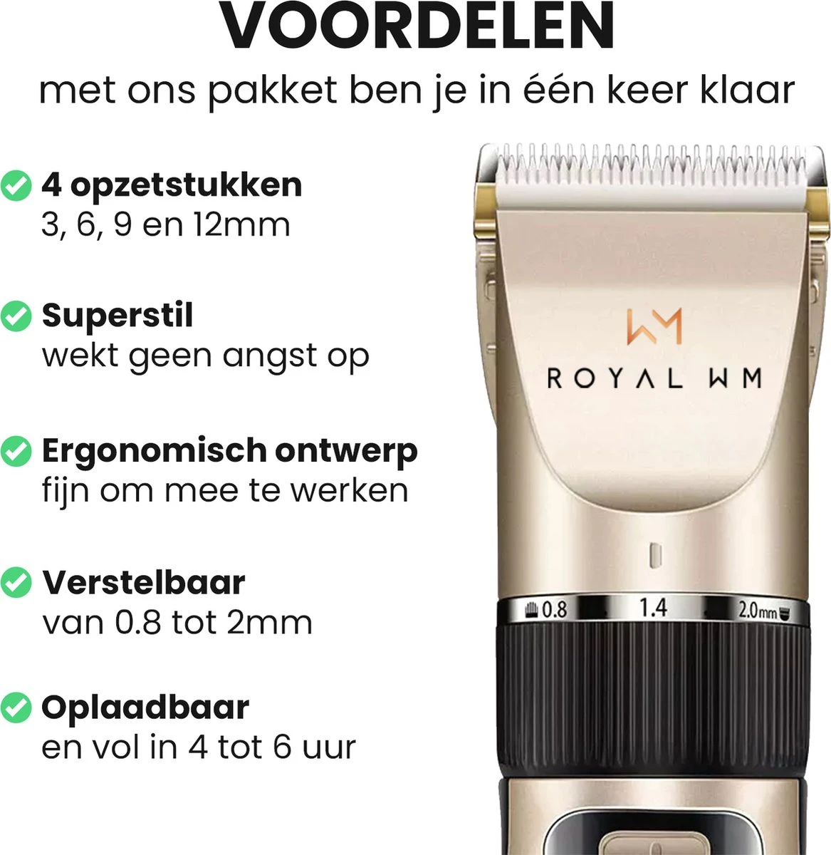 Hondentondeuse - Honden & Katten - Trimmer - Geluidsloos 6 Hondentondeuse - Honden & Katten - Trimmer - Geluidsloos - Afbeelding 6