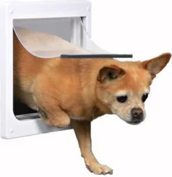 Trixie 2-Weg Hondenluik Wit - M-XL 39 X 45 CM -Dog Supplies 1169x1200 1