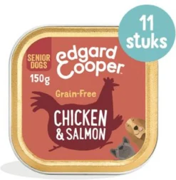 11x Edgard & Cooper Kuipje Vers Vlees Senior Hondenvoer Kip - Zalm 150 Gr -Dog Supplies 1173x1200 5