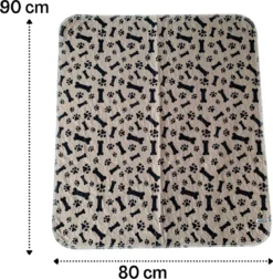 Sharon B - Puppy Training Pad - Plasmat - Beige Met Botjesprint - 80x90 Cm - Hondentoilet - Herbruikbaar - Wasbaar -Dog Supplies 1176x1200 2