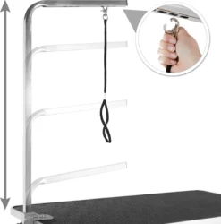 Tectake- Trimtafel Met Lus - Tafelhoogte: 76 Cm - Zwart / Grijs - 402892 -Dog Supplies 1185x1200 1