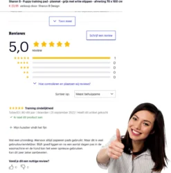 Sharon B - Puppy Training Pad - Plasmat - Beige Met Botjesprint - 80x90 Cm - Hondentoilet - Herbruikbaar - Wasbaar -Dog Supplies 1185x1200 3