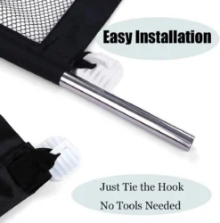 Merkloos ACE Pets – Oprolbaar Hondenrek Voor Binnen - Traphekje Hond Zonder Boren - Veiligheidshek Deurhekje - 180 X 72 Cm - Zwart -Dog Supplies 1185x1200 7