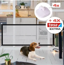 Merkloos ACE Pets – Oprolbaar Hondenrek Voor Binnen - Traphekje Hond Zonder Boren - Veiligheidshek Deurhekje - 180 X 72 Cm - Zwart -Dog Supplies 1190x1200 2