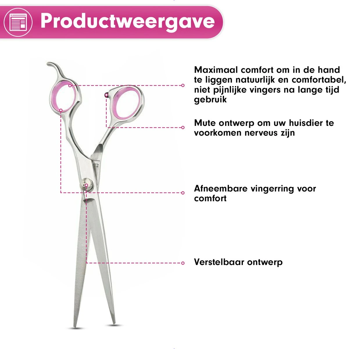 Professor Q - Hondenschaar Krom - Krommende Hondenschaar Links - Professionele Hondenschaar 3 Professor Q - Hondenschaar Krom - Krommende Hondenschaar Links - Professionele Hondenschaar - Afbeelding 3