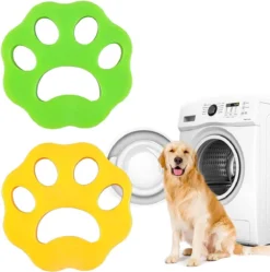 Merkloos Haarverwijderaar Wasmachine - 4 STUKS!! - Herbruikbare Honden- En Kattenhaarvanger - Sticky Pet Hair Remover - Pluispootjes - Huisdierhaar Verwijderaar - Groen Of Oranje -Dog Supplies 1191x1200