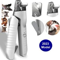 SunnyPets - Professionele Dieren Nagelknipper - Wit - Met LED En Vijl - Hond - Kat - Geschikt Voor Alle - Nageltang