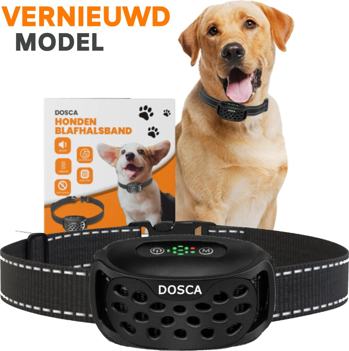 DOSCA® Anti Blafband - Anti Blaf Apparaat - Blafband Voor Honden - Zonder Schok En Diervriendelijk 1 DOSCA® Anti Blafband - Anti Blaf Apparaat - Blafband Voor Honden - Zonder Schok En Diervriendelijk