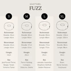 District 70 FUZZ - Hondenmand Comfortabel En Zacht Pluche - Zand, Oudroze, Donkergrijs En Lichtgrijs In S/M/L/XL - Maat: Medium, Kleur: Zand -Dog Supplies 1198x1200 14