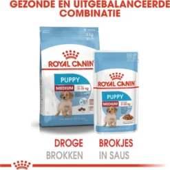 Royal Canin Shn Medium Puppy Pouch - Hondenvoer - 10 X 140 G -Dog Supplies 1198x1200 8