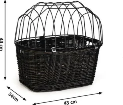 Beeztees - Fietsmand+Draadkap - Zwart - 43x34x44 Cm -Dog Supplies 1200x1029 2