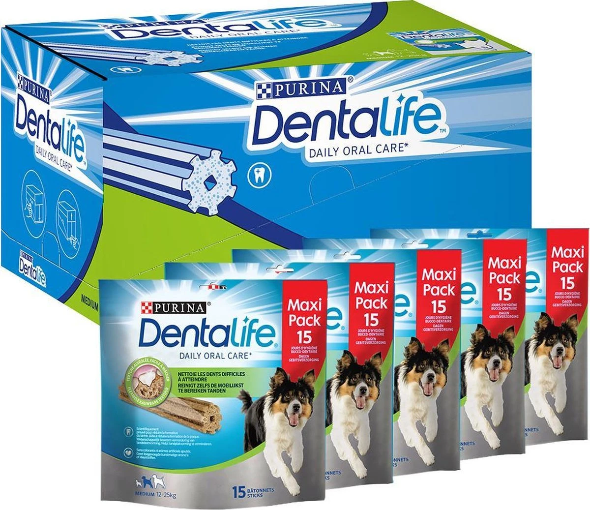 Dentalife Daily Oral Care Maxi Pack - Hondensnack M - 75 Stuks 6 Dentalife Daily Oral Care Maxi Pack - Hondensnack M - 75 Stuks - Afbeelding 6