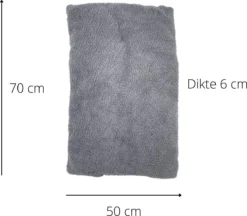 Pochon Pet - Hondenkussen - 70 X 50 Cm - Donkergrijs - Pluche - L -Dog Supplies 1200x1048 2