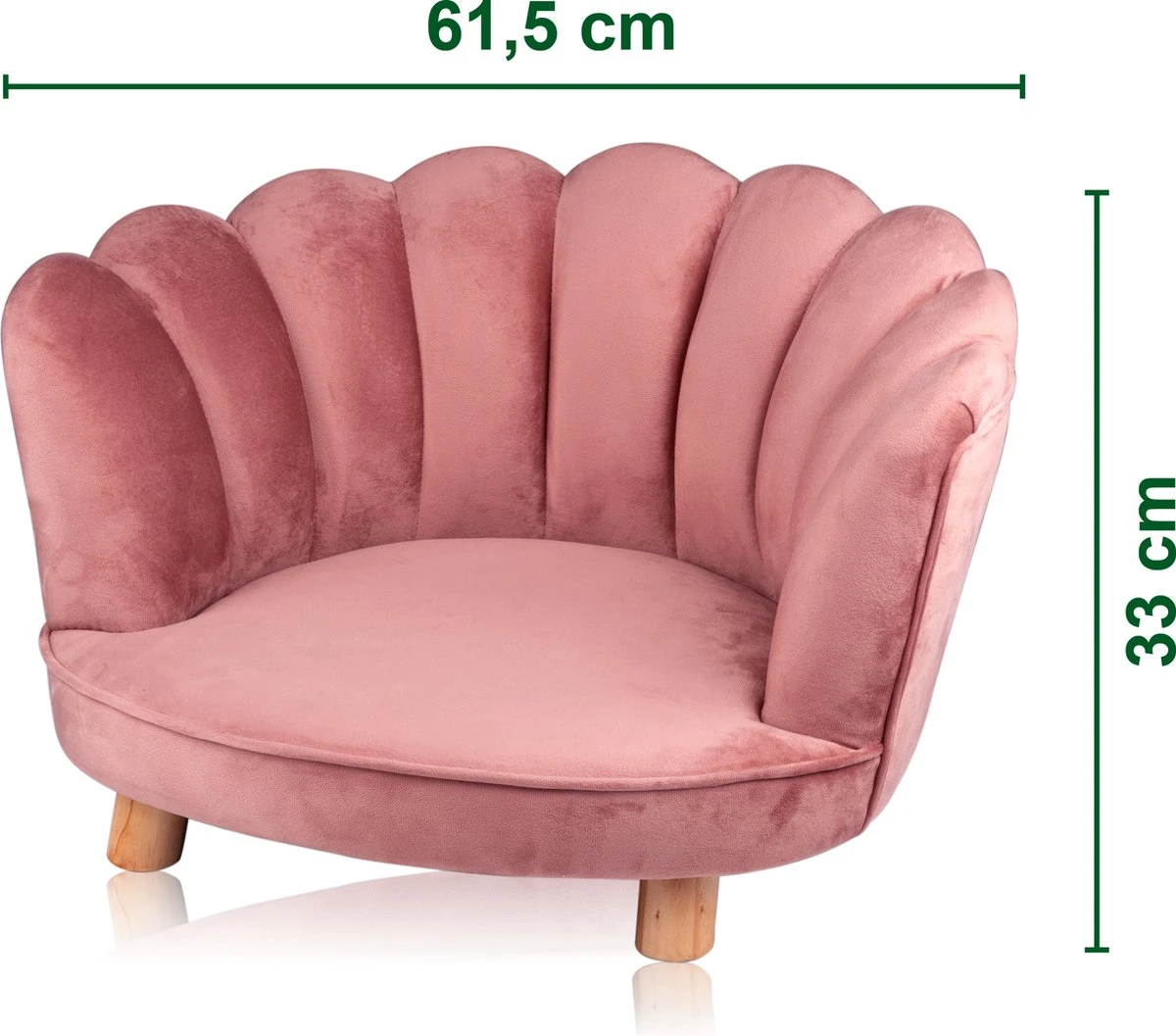 Maxxpro Katten- En Hondenstoel - Roze - Verhoogd Met Houten Poten - Fluweel Materiaal - 61.5 X 52 X 33 CM - Huisdieren Tot 80 KG 6 Maxxpro Katten- En Hondenstoel - Roze - Verhoogd Met Houten Poten - Fluweel Materiaal - 61.5 X 52 X 33 CM - Huisdieren Tot 80 KG - Afbeelding 6