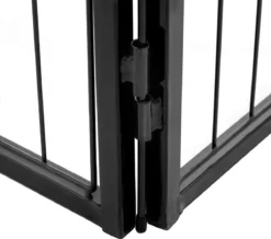 Transformeerbare Hondenren - Dieromheining Van 60 Cm Hoog En 210 Cm Diagonaal - Zwart -Dog Supplies 1200x1061 4