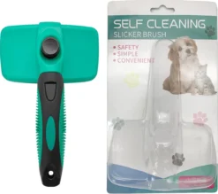 ElegaPet Hondenborstel Groen - Hondenhaar Verwijderen - Kat En Hondenkam - Slickerborstel Hond En Kat - Groomer - Ondervacht Kam Hond - Borstel Hond - Hondenborstel Langharig En Kortharig - Slickerborstel - Anti Klit/Knopen/Huidschilfers -Dog Supplies 1200x1062 1
