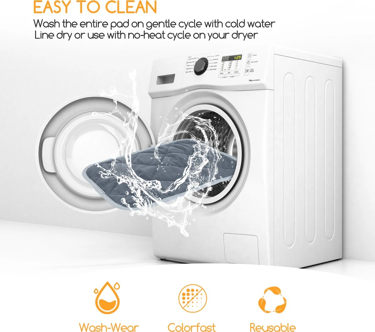 Nobleza Vetbed - Warmtemat - M - Voor Honden En Katten - 60x45cm 3 Nobleza Vetbed - Warmtemat - M - Voor Honden En Katten - 60x45cm - Afbeelding 3