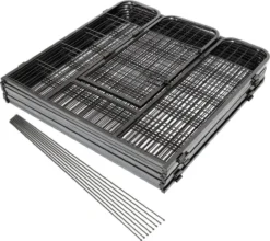 Merkloos Premium Puppyren - 80 Cm Hoog - 640 Cm Omtrek - Hondenren - Hondenhok - Grijs Hamerslag -Dog Supplies 1200x1069 1