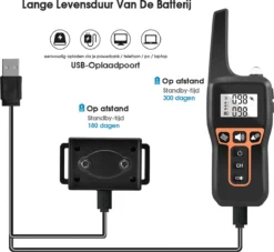 Anti Blafband EN Trainingshalsband In 1 - UNIEK SYSTEEM - 1000m Bereik - 100 Levels - Trainingsband - Antiblafband - Teletac - Geluid En Vibratie/trilling - Grote En Kleine Honden - Volledig Waterdicht - Anti Blafband -Dog Supplies 1200x1101 5