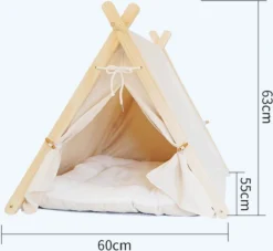 Dogs&Co Tippi Tent Voor Katten Of Kleine Honden Ecru -Dog Supplies 1200x1104 1