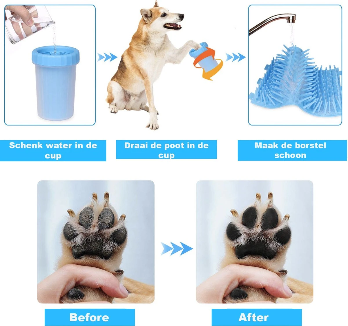 Merkloos Hondenpoot Reiniger - Hondenborstel - Borstel Hond / Kat - Hondenpoten Reiniger - Huisdier Poot Wassen - Borstel - Hondenverzorging - Verzorging Hond - Honden Wassen - Schoonmaak Borstel - Kattenborstel 2 Merkloos Hondenpoot Reiniger - Hondenborstel - Borstel Hond / Kat - Hondenpoten Reiniger - Huisdier Poot Wassen - Borstel - Hondenverzorging - Verzorging Hond - Honden Wassen - Schoonmaak Borstel - Kattenborstel - Afbeelding 2